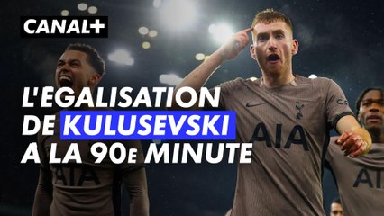 Kulusevski égalise à la 90ème minute lors de Man CIty / Tottenham - Premier League 2023-24 (J14)