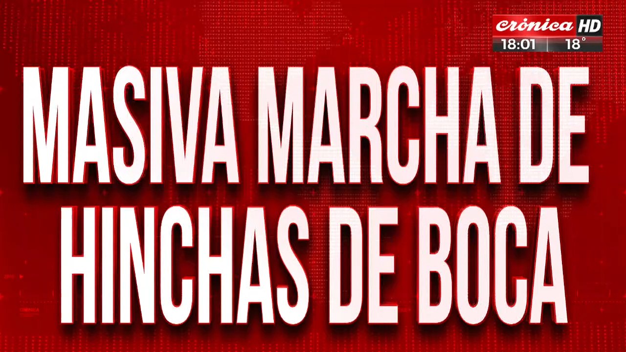 Masiva marcha de hinchas de Boca: Riquelme acompaña al pueblo boquense