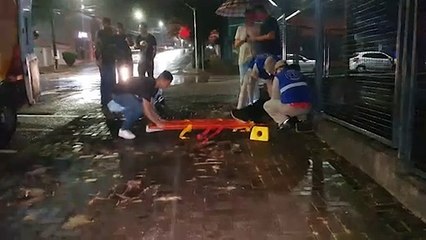Jovem é socorrido após acidente na Rua Erechim