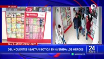Delincuentes asaltan botica con nueva modalidad de robo en SJM