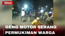 Detik-Detik Geng Motor Bersajam Serang Permukiman Warga di Jakpus