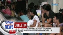 Surigao Del Sur PDRRMO: Mahigit 100 bahay, tuluyang nasira kasunod ng magnitude 7.4 na lindol | GMA Integrated News Bulletin