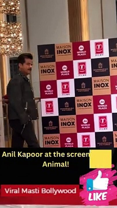 Anil Kapoor at the screening of Animal!