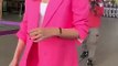 Manushi Chillar Spotted At Airport in Pink Dress Viral Masti Bollywood