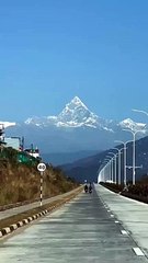 Beautiful mountains view clicking.