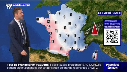 La pluie s'invite sur les trois quarts de l'Hexagone, avec des températures comprises entre 3°C et 15°C...  La météo de ce lundi 4 décembre