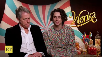 Hugh Grant Learns About Timothée Chalamet's 'Timmy Tim' Rap Origins (Exclusive)