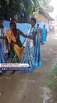 Volunteers assist old-age villagers at Jawhar (Palghar Dist.) Medical Camp - Oct 2023