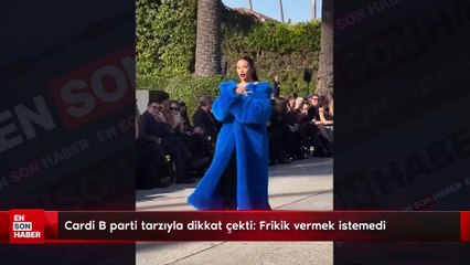 Cardi B parti tarzıyla dikkat çekti: Frikik vermek istemedi