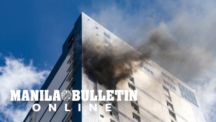 Fire hits high rise building in Binondo, Manila