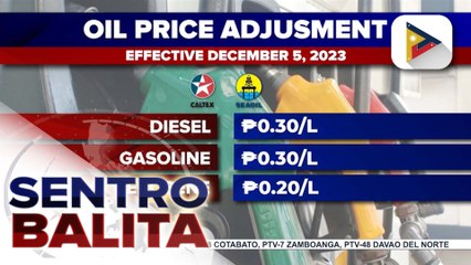 Taas-presyo sa gasolina at kerosene, ipatutupad bukas; Diesel, bawas-presyo naman