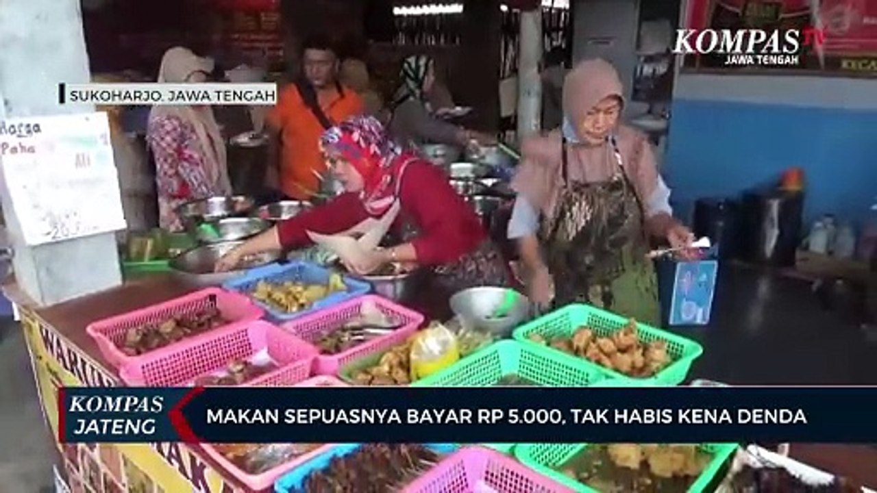 Makan Sepuasnya Bayar Rp5.000, Tak Habis Kena Denda