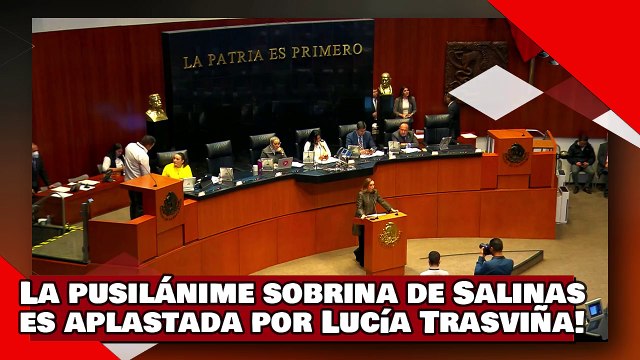¡VEAN! ¡La pusilánime sobrina de Salinas es aplastada por Lucía Trasviña por mentir vs. AMLO!