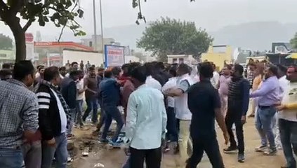 बलजीत यादव के साथ हाथापाई, वीडियो