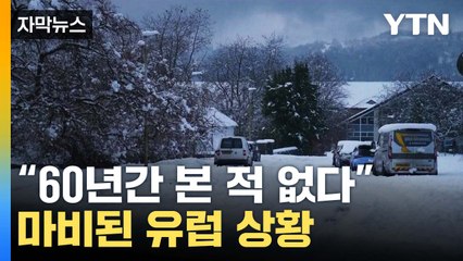 [자막뉴스] "60년간 본 적 없다"...마비된 유럽 상황 / YTN