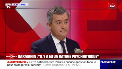Gérald Darmanin: "Depuis qu'il y a des condamnations pour terrorisme, il y a 340 personnes" qui sont sorties de prison