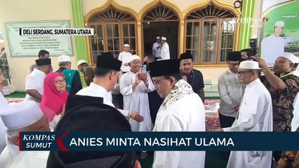 Momen Capres Anies Baswedan Kunjungi Ponpes Jabal Qubis di Deli Serdang