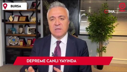 Depreme canlı yayında yakalandı