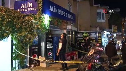 Maltepe'de tekel bayisine silahlı saldırı: 1 ağır yaralı