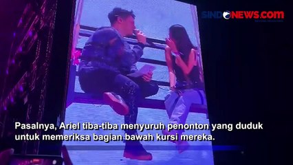 Ariel Berikan Kejutan Kepada Penggemar Wanita saat Konser The Great Journey Of NOAH