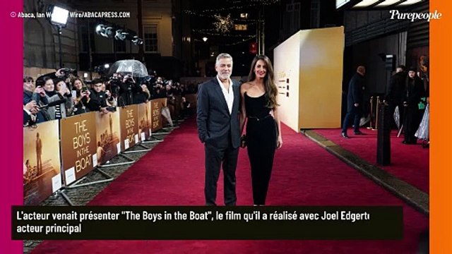 George Clooney fou d'Amal, sublime dans un look 100% velours pour un tapis rouge : l'acteur ne l'a pas lâchée...