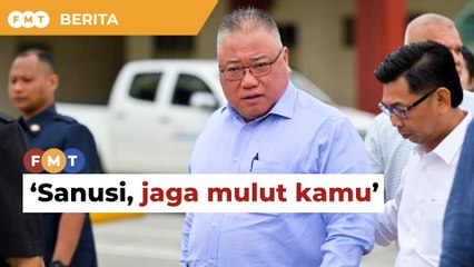 Jaga mulut kamu, Tiong beritahu Sanusi