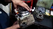 RESTORATION Bike Head Cylinder - Installing Piston Honda Motorcycle Engine