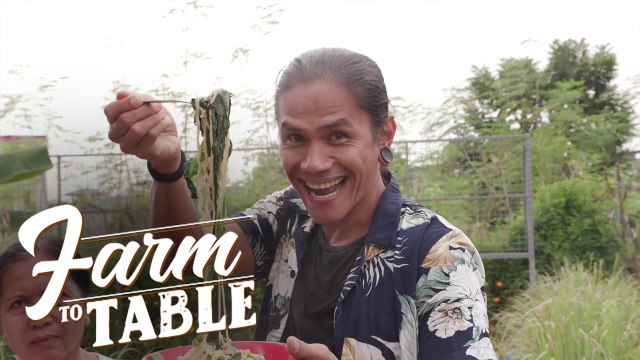 Chef JR Royol cooks Choy Sum Noodles for Sunnyville Farm | Farm To Table