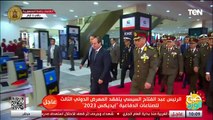 الرئيس السيسي يتفقد الجناح الوطني لدولة الإمارات بالمعرض الدولي الثالث للصناعات الدفاعية