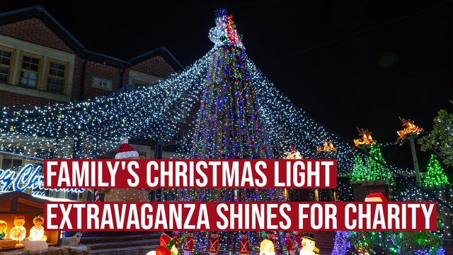 Molyneux family's annual Christmas light extravaganza shines for charity, illuminating hope at Wigan Infirmary's Rainbow Ward