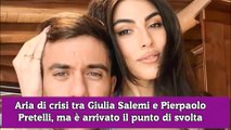 Aria di crisi tra Giulia Salemi e Pierpaolo Pretelli, ma è arrivato il punto di svolta
