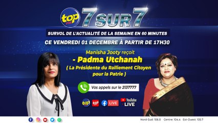7 sur 7 01 12 2023  Manisha Jooty recoit Padma Utchanah, la Présidente du Ralliement Citoyen pour la Patrie.