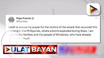 Pope Francis, nag-alay ng panalangin para sa mga biktima ng pagsabog sa Marawi City