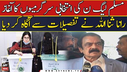 Muslim League N Intikhabat ke liye poori tarah tayar hai: Rana Sana Ullah