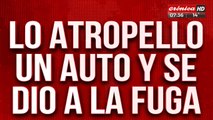 Tremendo: lo atropelló con el auto, le rompió las costillas y escapó