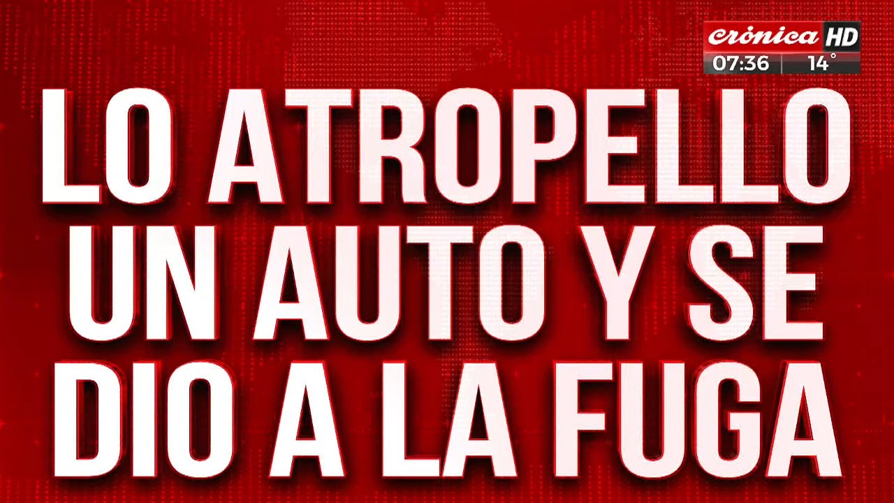 Tremendo: lo atropelló con el auto, le rompió las costillas y escapó