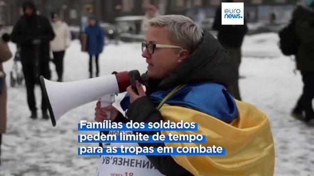 Vaga de bombardeamentos russos na região de Kherson, na Ucrânia