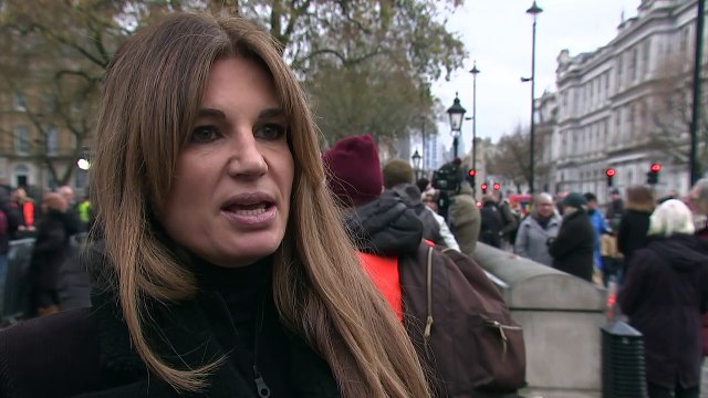 Jemima Goldsmith attends vigil for Israel-Hamas victims