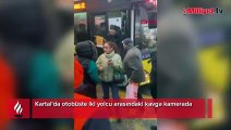 Otobüste akılalmaz anlar! 2 kadın yolcu birbirine girdi