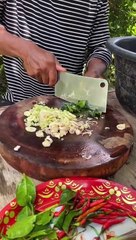 Asian cricket eating