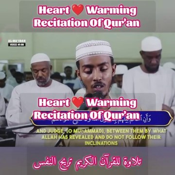 Heart ❤️ Warming Quran Recitation of Surah Al-Ma'ldah..! Récitation réconfortante du Coran de la sourate Al-Ma'ldah..! #islamic_media #islamic_video #surah #surat #tilawat #tilawah #recitation_du_coran_et_doua #surahalbaqarah #surahalmulk #surahrahman #re