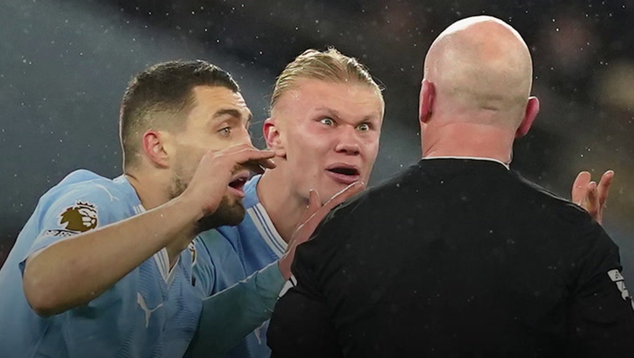 Pep Guardiola defends Erling Haaland’s fury at referee Simon Hooper