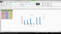 How to create a column chart in Excel