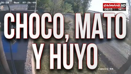 Estaba completamente borracho, chocó, mató y escapó