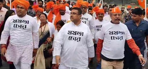 মোদীকে হারাতে হলে পাঁচবার জন্মাতে হবে মুখ্যমন্ত্রীকে! প্রতিবাদী মঞ্চে খোলা হুঁশিয়ারি শুভেন্দুর