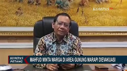 Gunung Marapi Erupsi, Mahfud MD Minta Warga Sekitar Lokasi Segera Dievakuasi