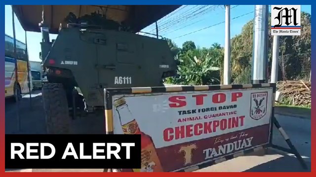Task Force Davao personnel man checkpoints in Davao City