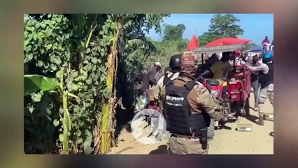 Se registraron disturbios en la frontera: Policías de Haití penetran al país e incautan mercancías