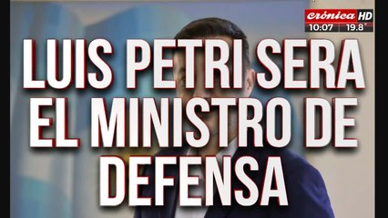 Télécharger la video: Luis Petri será el ministro de Defensa de Javier Milei