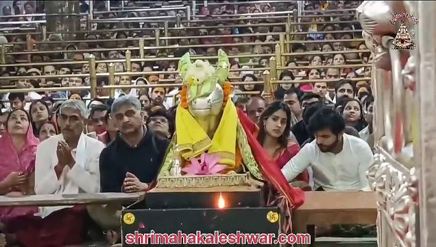 Actress Jhanvi Kapoor participated in Mahakal Aarti
